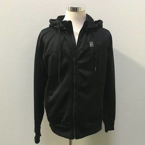 Men's Black Zip-Up Hoodie
